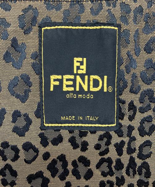 FENDI（フェンディ）FENDI (フェンディ) レオパード柄ジャケット ブラウン サイズ:36の古着・服飾アイテム