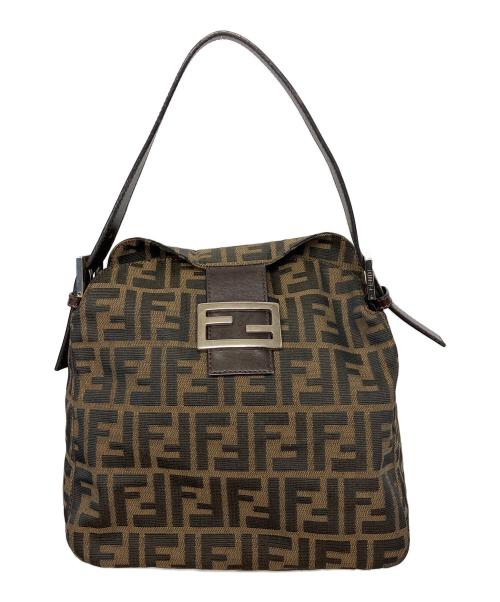 FENDI（フェンディ）FENDI (フェンディ) ズッカ マンマバケットバッグ ブラウンの古着・服飾アイテム