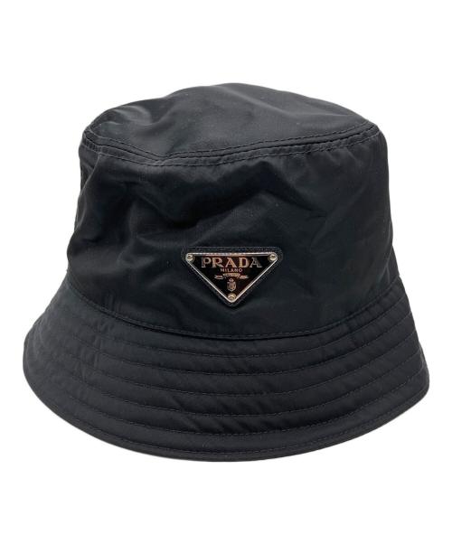 PRADA（プラダ）PRADA (プラダ) Re-Nylonバケットハット ブラック サイズ:Sの古着・服飾アイテム