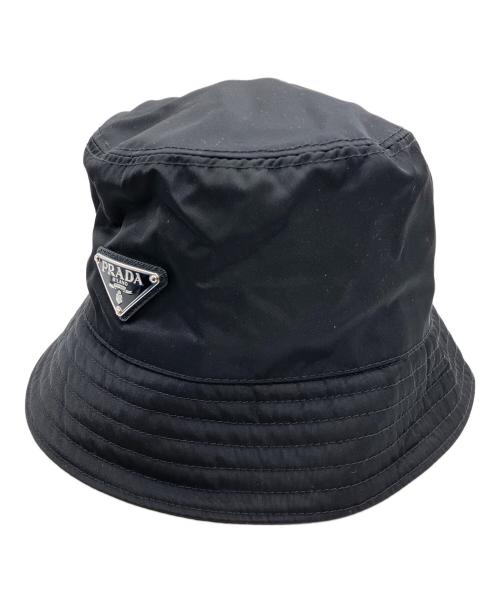 PRADA（プラダ）PRADA (プラダ) Re-Nylonバケットハット ブラック サイズ:Sの古着・服飾アイテム