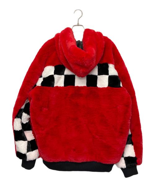 DANKE SCHON（ダンケ シェーン）Danke schon (ダンケ シェーン) ボアジャケット レッド サイズ:FREEの古着・服飾アイテム