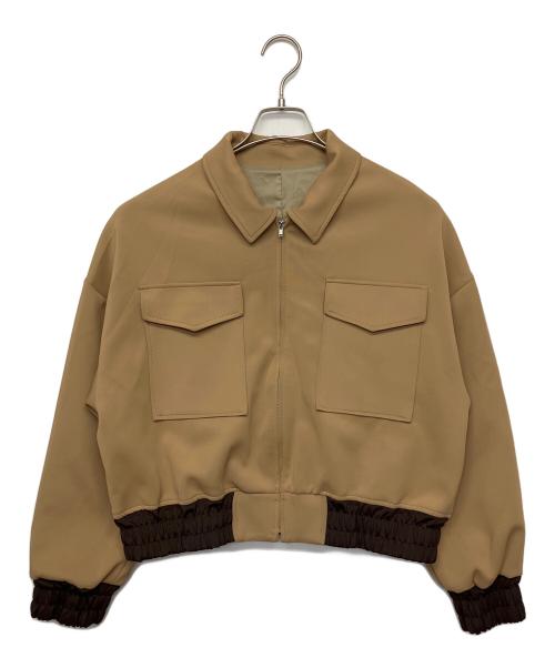 AGNOST（AGNOST）AGNOST (AGNOST) ジップジャケット ベージュ サイズ:38の古着・服飾アイテム