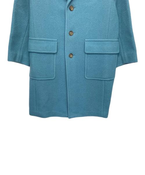 MACPHEE（マカフィー）MACPHEE (マカフィー) ウールコート スカイブルー サイズ:34の古着・服飾アイテム