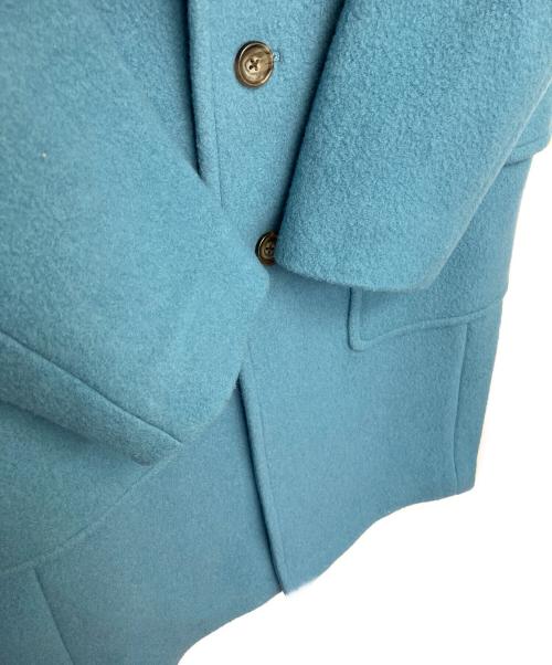 MACPHEE（マカフィー）MACPHEE (マカフィー) ウールコート スカイブルー サイズ:34の古着・服飾アイテム