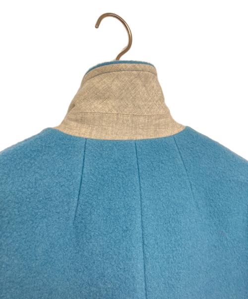 MACPHEE（マカフィー）MACPHEE (マカフィー) ウールコート スカイブルー サイズ:34の古着・服飾アイテム