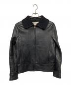 DOLCE & GABBANAドルチェ＆ガッバーナ）の古着「ドンキーカラー　レザージャケット」｜ブラック