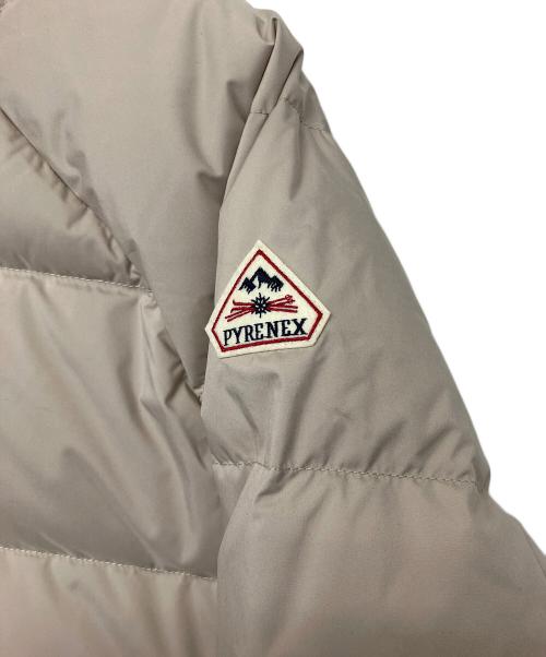 Pyrenex（ピレネックス）Pyrenex (ピレネックス) ノーカラーダウンコート ベージュ サイズ:36の古着・服飾アイテム