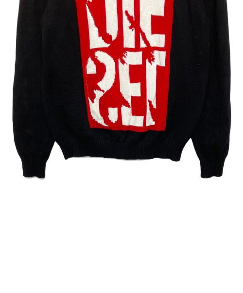 DIESEL（ディーゼル）DIESEL (ディーゼル) 厚手ニット ブラック サイズ:XLの古着・服飾アイテム