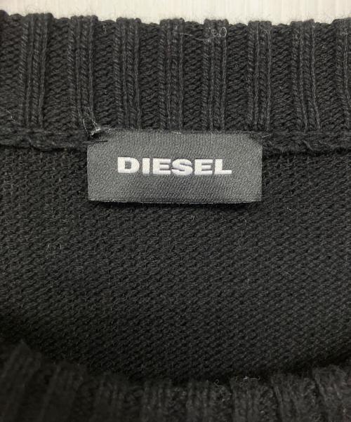 DIESEL（ディーゼル）DIESEL (ディーゼル) 厚手ニット ブラック サイズ:XLの古着・服飾アイテム