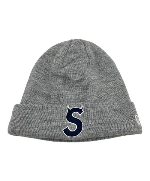 SUPREME（シュプリーム）SUPREME (シュプリーム) New Era (ニューエラ) ニット帽 グレーの古着・服飾アイテム