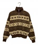 POLO RALPH LAURENポロ・ラルフローレン）の古着「ハイパイル フリース クォータージップ」｜ブラウン