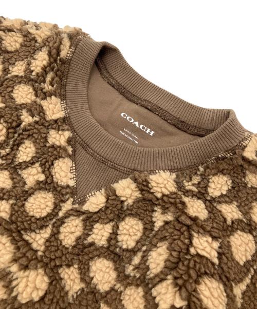 COACH（コーチ）COACH (コーチ) ボアスウェット ブラウン サイズ:XSの古着・服飾アイテム