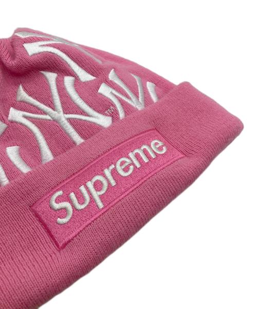 SUPREME（シュプリーム）SUPREME (シュプリーム) New Era (ニューエラ) ニット帽 ピンクの古着・服飾アイテム