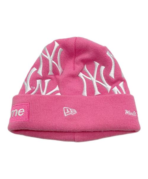 SUPREME（シュプリーム）SUPREME (シュプリーム) New Era (ニューエラ) ニット帽 ピンクの古着・服飾アイテム