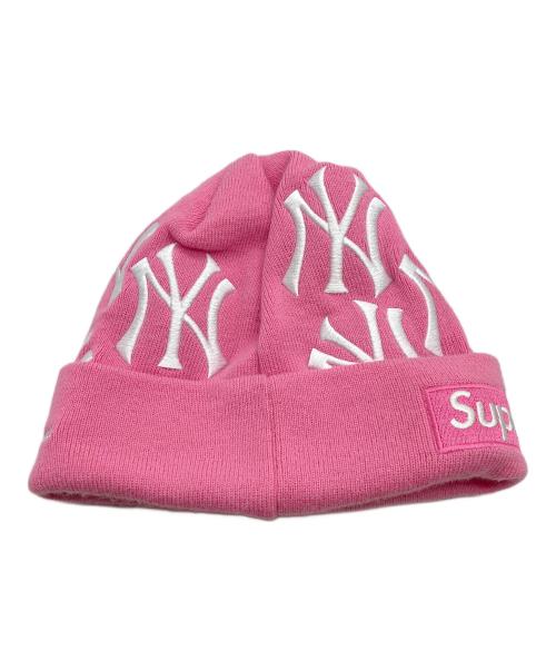 SUPREME（シュプリーム）SUPREME (シュプリーム) New Era (ニューエラ) ニット帽 ピンクの古着・服飾アイテム