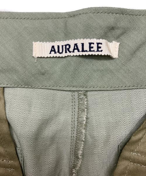 AURALEE（オーラリー）AURALEE (オーラリー) WOOL HERRINGBONE CARGO グリーン サイズ:4の古着・服飾アイテム