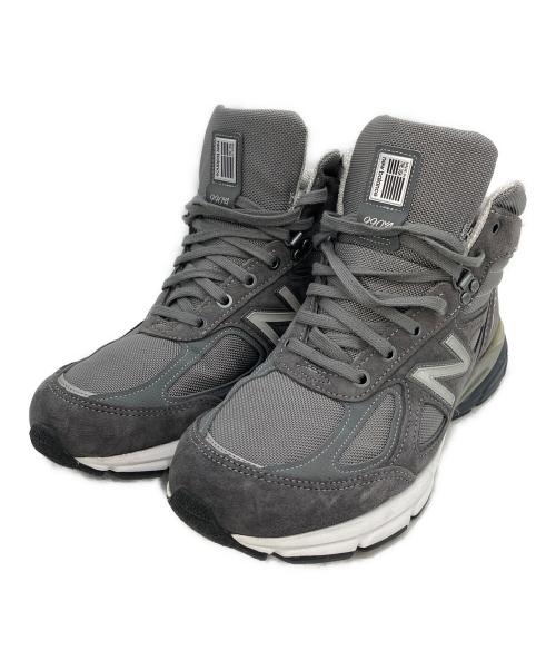 NEW BALANCE（ニューバランス）NEW BALANCE (ニューバランス) MO990GR4　ハイカットスニーカー グレー サイズ:28.5の古着・服飾アイテム