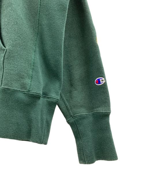 Champion REVERSE WEAVE（チャンピオン リバース ウィーブ）Champion REVERSE WEAVE (チャンピオン リバース ウィーブ) プルオーバーパーカー グリーン サイズ:Sの古着・服飾アイテム