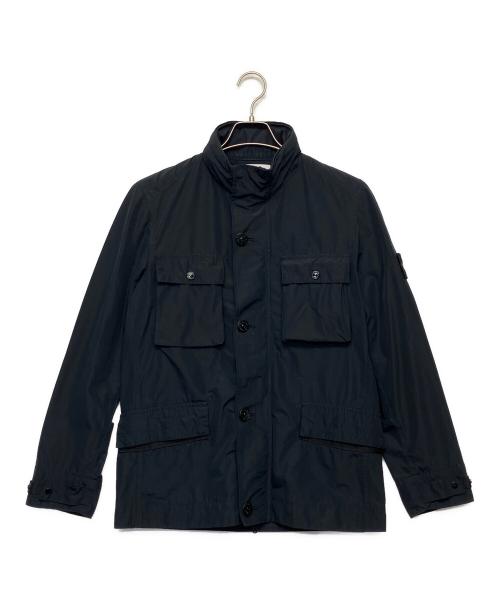 STONE ISLAND（ストーンアイランド）STONE ISLAND (ストーンアイランド) Micro Reps M65 Jacket　ナイロンジャケット　スタンドカラー ネイビー サイズ:Sの古着・服飾アイテム