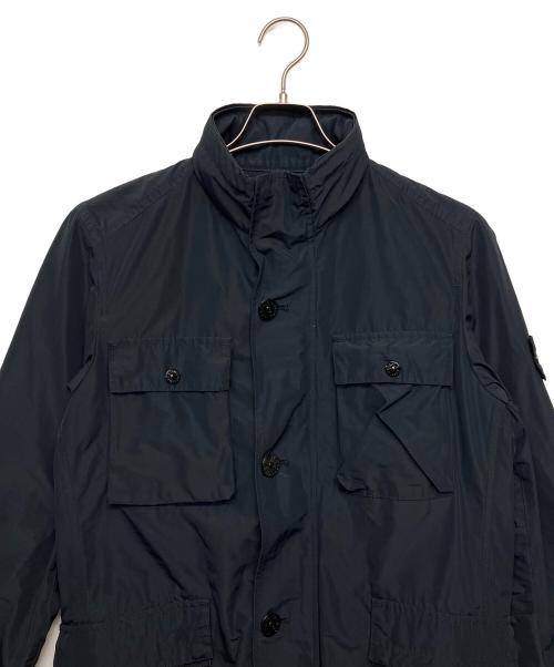 STONE ISLAND（ストーンアイランド）STONE ISLAND (ストーンアイランド) Micro Reps M65 Jacket　ナイロンジャケット　スタンドカラー ネイビー サイズ:Sの古着・服飾アイテム