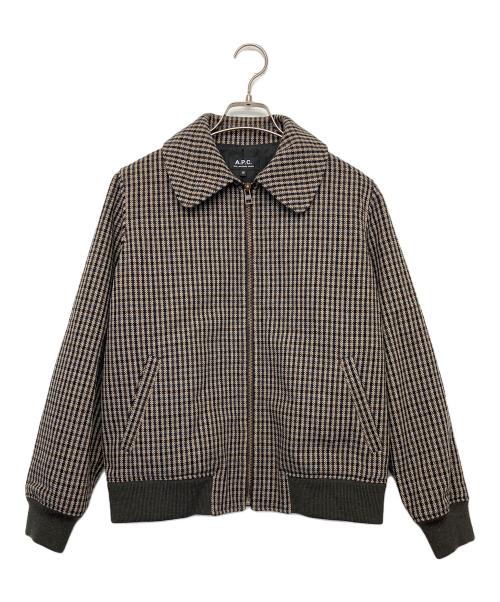 A.P.C.（アーペーセー）A.P.C. (アーペーセー) ジップジャケット ブラウン サイズ:36の古着・服飾アイテム