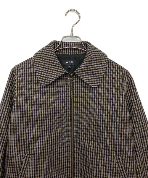A.P.C.（アーペーセー）A.P.C. (アーペーセー) ジップジャケット ブラウン サイズ:36の古着・服飾アイテム