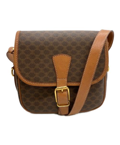 CELINE（セリーヌ）CELINE (セリーヌ) マカダム　ショルダーバッグ ブラウンの古着・服飾アイテム