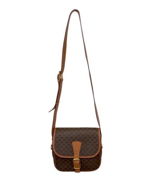CELINE（セリーヌ）CELINE (セリーヌ) マカダム　ショルダーバッグ ブラウンの古着・服飾アイテム