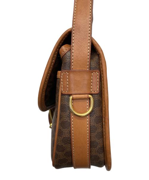 CELINE（セリーヌ）CELINE (セリーヌ) マカダム　ショルダーバッグ ブラウンの古着・服飾アイテム