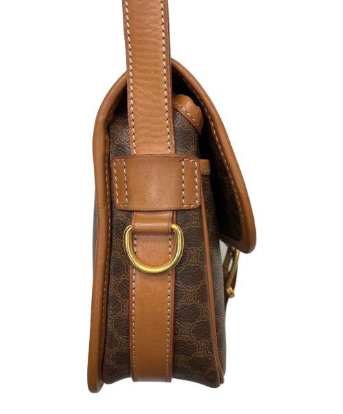 CELINE（セリーヌ）CELINE (セリーヌ) マカダム　ショルダーバッグ ブラウンの古着・服飾アイテム