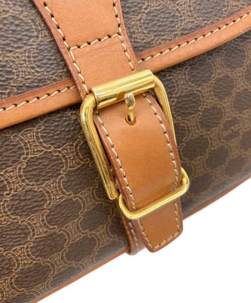 CELINE（セリーヌ）CELINE (セリーヌ) マカダム　ショルダーバッグ ブラウンの古着・服飾アイテム