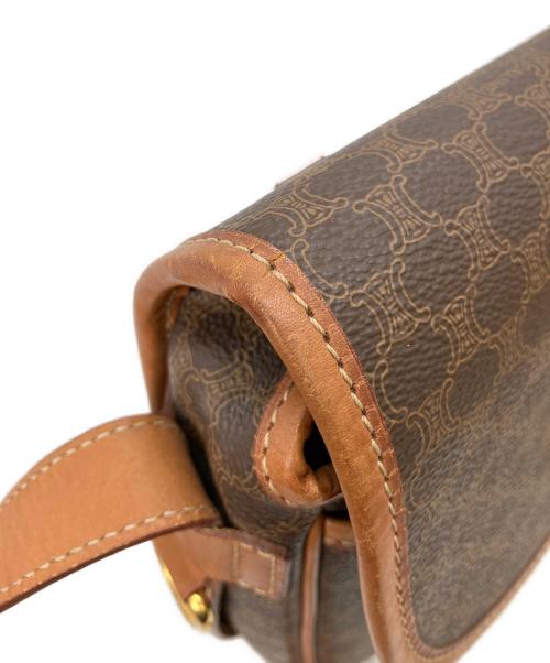 CELINE（セリーヌ）CELINE (セリーヌ) マカダム　ショルダーバッグ ブラウンの古着・服飾アイテム