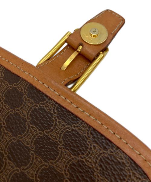 CELINE（セリーヌ）CELINE (セリーヌ) マカダム　ショルダーバッグ ブラウンの古着・服飾アイテム