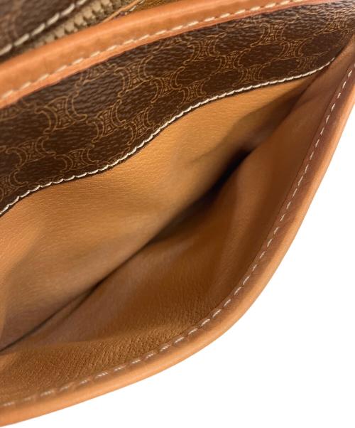 CELINE（セリーヌ）CELINE (セリーヌ) マカダム　ショルダーバッグ ブラウンの古着・服飾アイテム