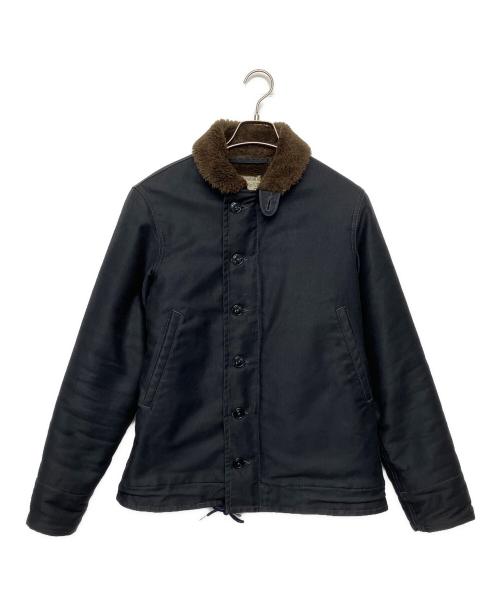 THE REAL McCOY'S（ザ・リアルマッコイズ）THE REAL McCOY'S (ザ・リアルマッコイズ) デッキジャケット ブラック サイズ:38の古着・服飾アイテム