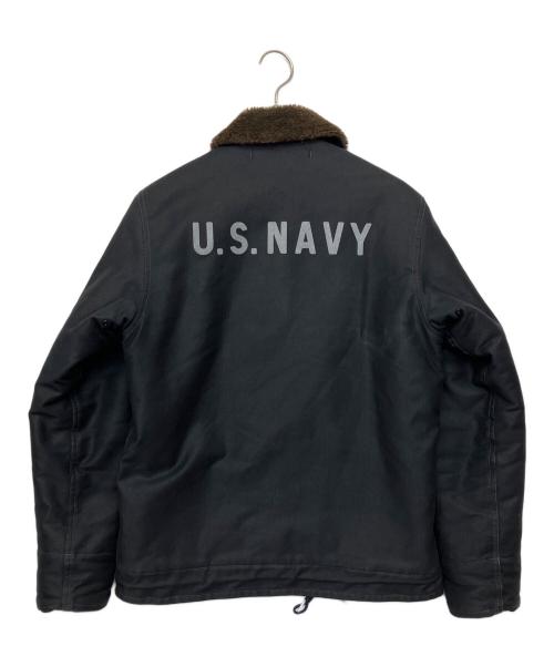 THE REAL McCOY'S（ザ・リアルマッコイズ）THE REAL McCOY'S (ザ・リアルマッコイズ) デッキジャケット ブラック サイズ:38の古着・服飾アイテム