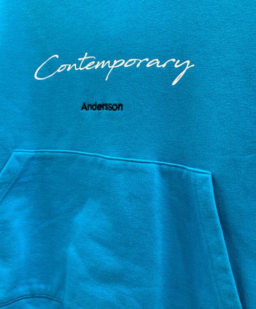 ANDERSSON BELL（アンダーソンベル）Andersson Bell (アンダーソンベル) ハーフジップパーカー ブルー×グレー サイズ:Lの古着・服飾アイテム