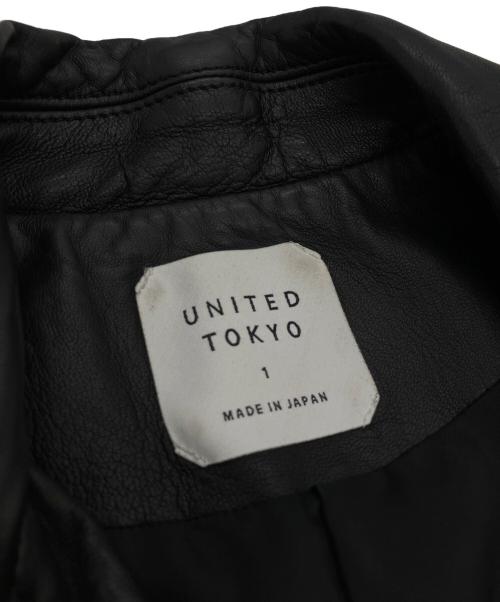 UNITED TOKYO（ユナイテッドトーキョー）UNITED TOKYO (ユナイテッドトーキョー) ダブルライダースジャケット ブラック サイズ:1の古着・服飾アイテム
