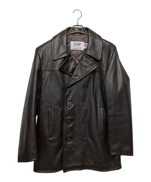 Schott（ショット）Schott (ショット) US 740N PEA JACKET ブラウン サイズ:36の古着・服飾アイテム