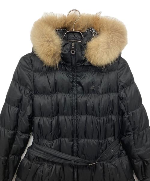 BURBERRY BLUE LABEL（バーバリー ブルー レーベル）BURBERRY BLUE LABEL (バーバリーロンドンブルーレーベル) ダウンコート ブラック サイズ:40の古着・服飾アイテム