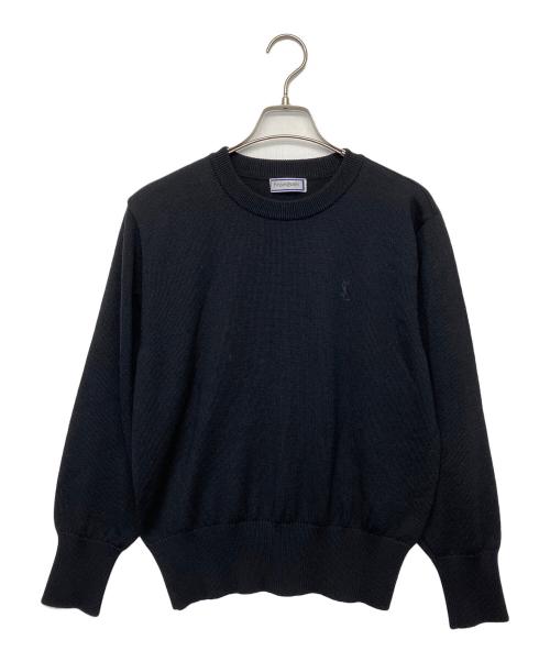 Yves Saint Laurent（イヴサンローラン）Yves Saint Laurent (イヴサンローラン) 薄手ニット ブラック サイズ:Mの古着・服飾アイテム