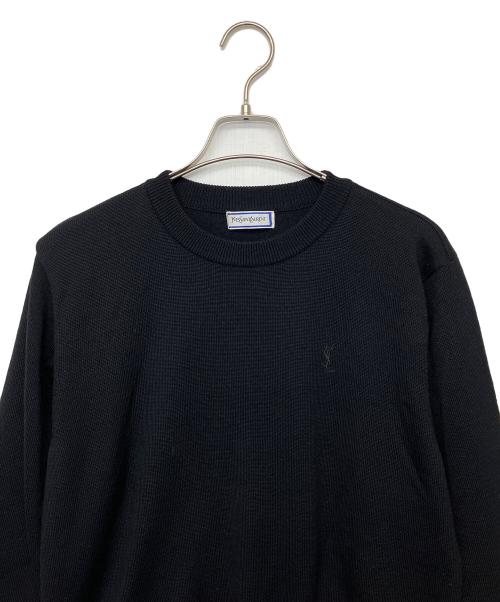 Yves Saint Laurent（イヴサンローラン）Yves Saint Laurent (イヴサンローラン) 薄手ニット ブラック サイズ:Mの古着・服飾アイテム