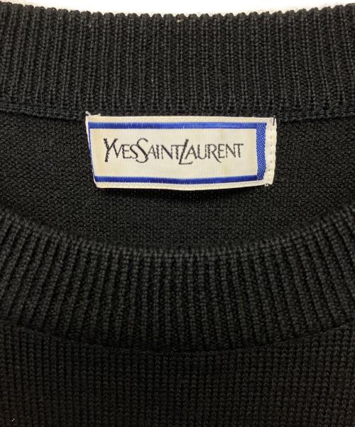 Yves Saint Laurent（イヴサンローラン）Yves Saint Laurent (イヴサンローラン) 薄手ニット ブラック サイズ:Mの古着・服飾アイテム