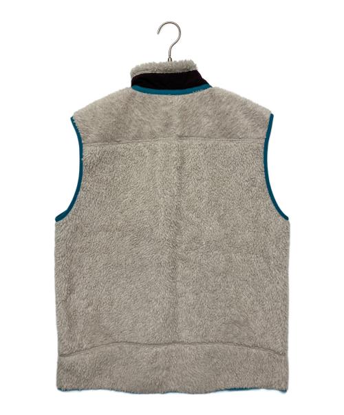 Patagonia（パタゴニア）Patagonia (パタゴニア) ラシック レトロエックス ボアフリース ジップアップ ベスト ベージュ×グリーン サイズ:Lの古着・服飾アイテム
