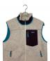 Patagonia (パタゴニア) ラシック レトロエックス ボアフリース ジップアップ ベスト ベージュ×グリーン サイズ:L：15000円