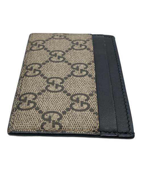 GUCCI（グッチ）GUCCI (グッチ) キングスネーク　カードケース ベージュ×ブラックの古着・服飾アイテム