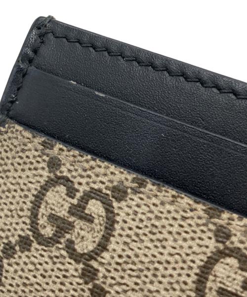 GUCCI（グッチ）GUCCI (グッチ) キングスネーク　カードケース ベージュ×ブラックの古着・服飾アイテム
