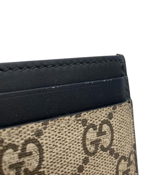 GUCCI（グッチ）GUCCI (グッチ) キングスネーク　カードケース ベージュ×ブラックの古着・服飾アイテム