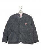 DANTONダントン）の古着「フリースノーカラージャケット」｜グレー