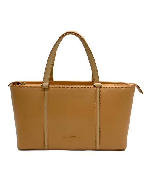 BURBERRY（バーバリー）BURBERRY (バーバリー) ハンドバッグ ベージュの古着・服飾アイテム